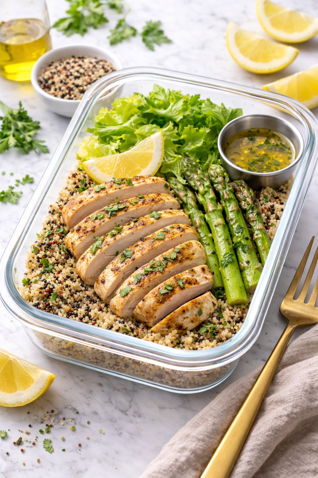 Lemon Herb Chicken with Quinoa