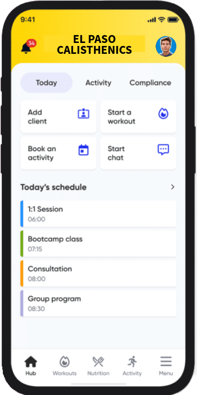 El Paso Calisthenics App Screenshot